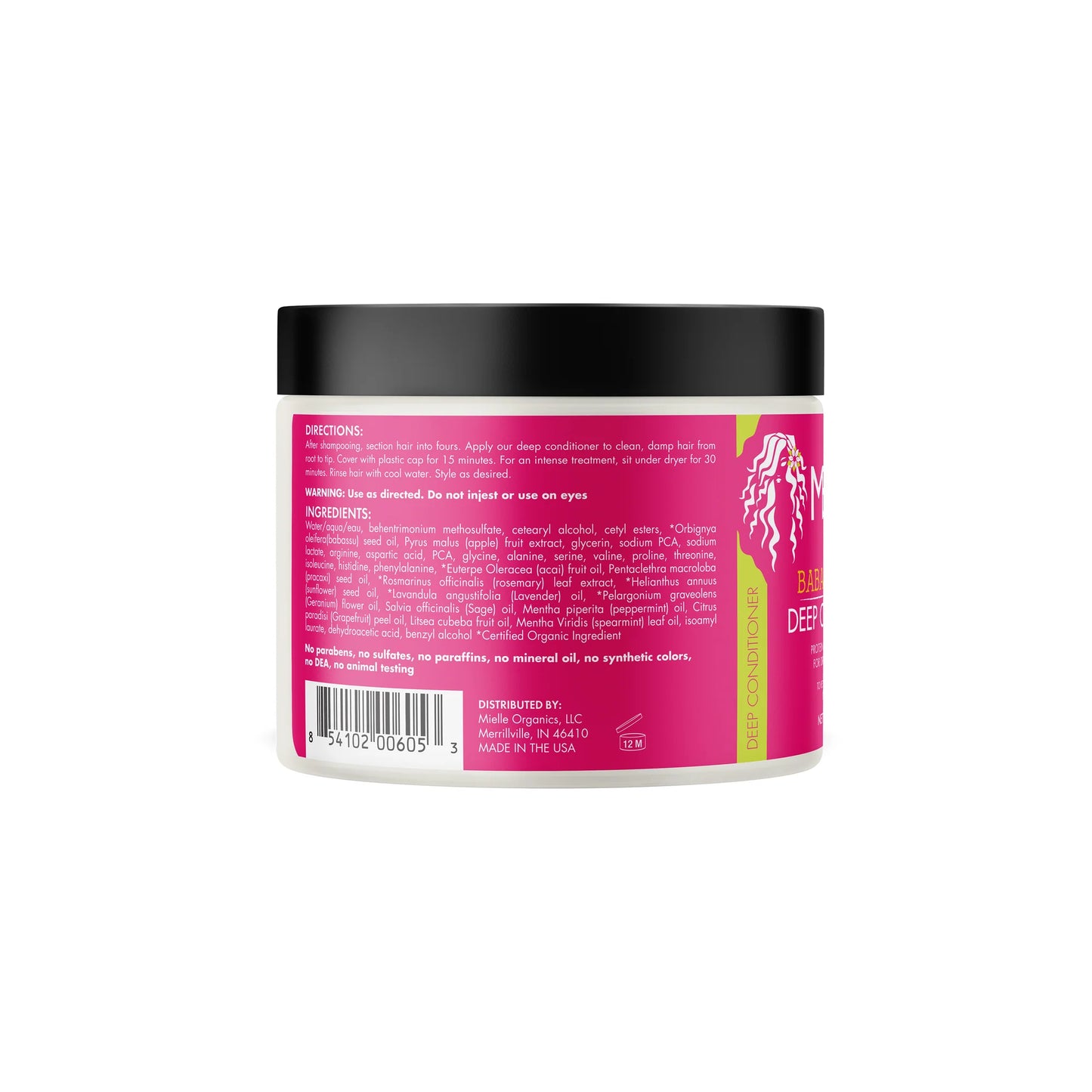 Acondicionador Profundo de Aceite de Babasú y Menta de Mielle 8.0 oz / 227g