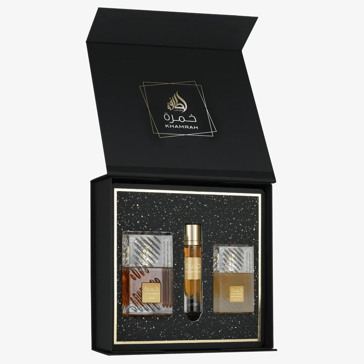 Lattafa Khamrah 3 Piece Fragrance Gift Set Unisex