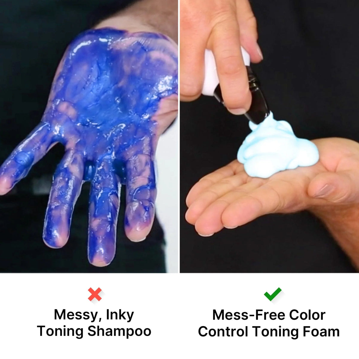 Color Wow Color Control Blue Toning + Styling Foam for Brown Hair 200ml