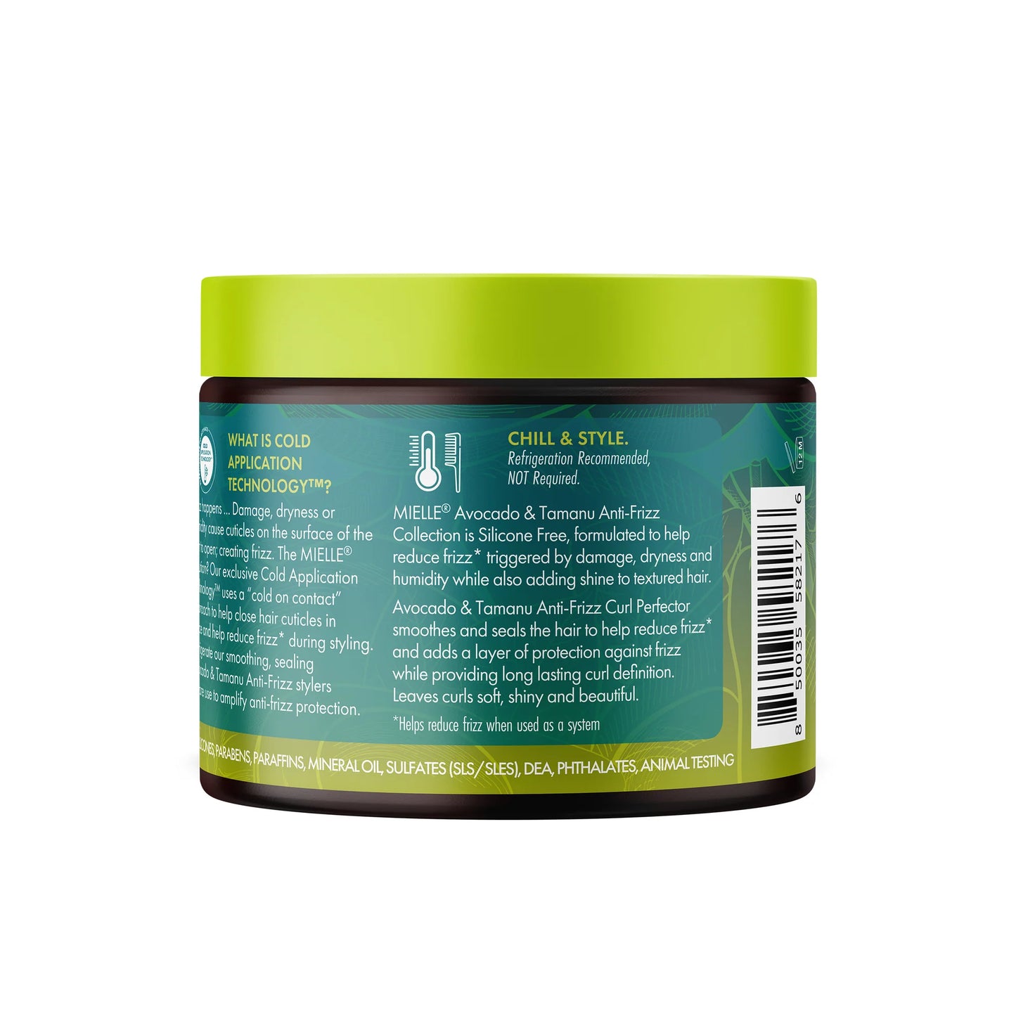 Perfeccionador de Rizos Anti-Frizz de Aguacate y Tamanu de Mielle 12 oz / 340g