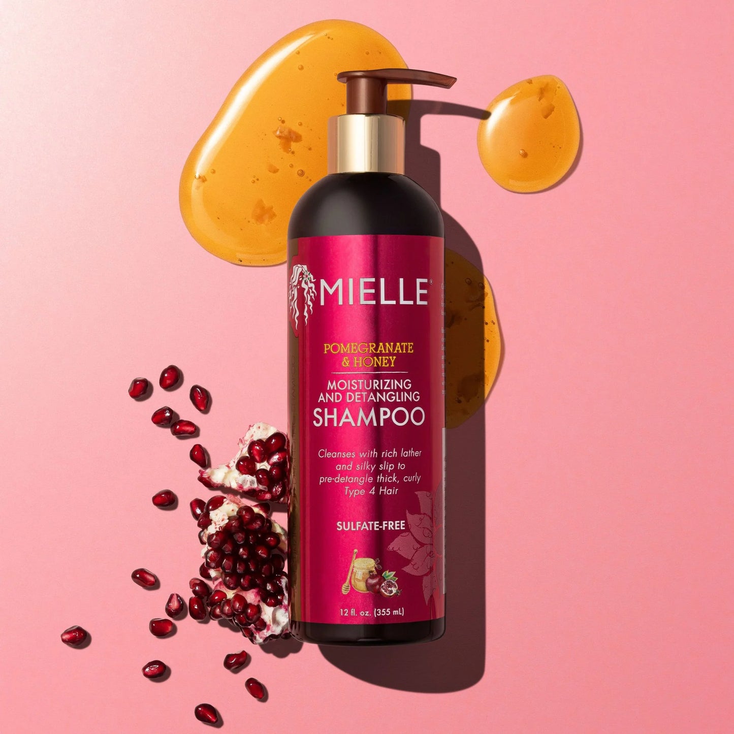 Mielle Pomegranate & Honey Moisturizing and Detangling Shampoo 12 oz / 355ml