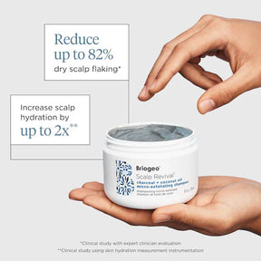 Exfoliante Micro-exfoliante para el Cuero Cabelludo Briogeo con Carbón y Aceite de Coco Scalp Revival 8oz
