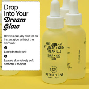 Youth To The People Superberry Hydrate + Glow Dream Oil with Squalane and Antioxidants 1 oz / 30 ml