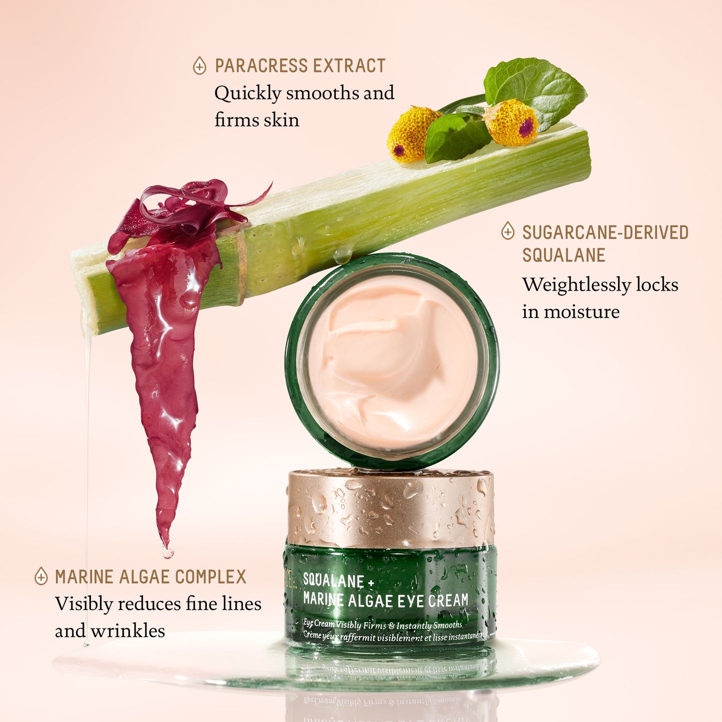 Biossance Creme para Olhos Reafirmante e Elevadora com Algas Marinhas 0.5 oz/15 mL