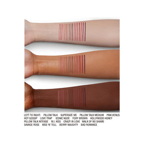 Coleção de Lápis Labiais Pillow Talk da Charlotte Tilbury.