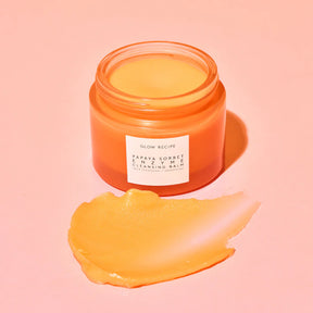 Bálsamo Limpador e Demaquilante Suavizante Sorvete de Papaya da Glow Recipe 3.4 oz/ 100 mL