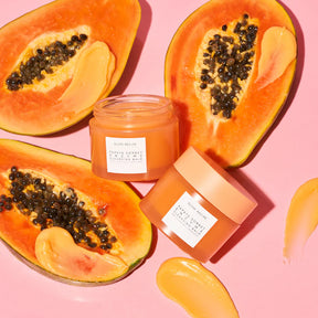 Bálsamo Limpador e Demaquilante Suavizante Sorvete de Papaya da Glow Recipe 3.4 oz/ 100 mL