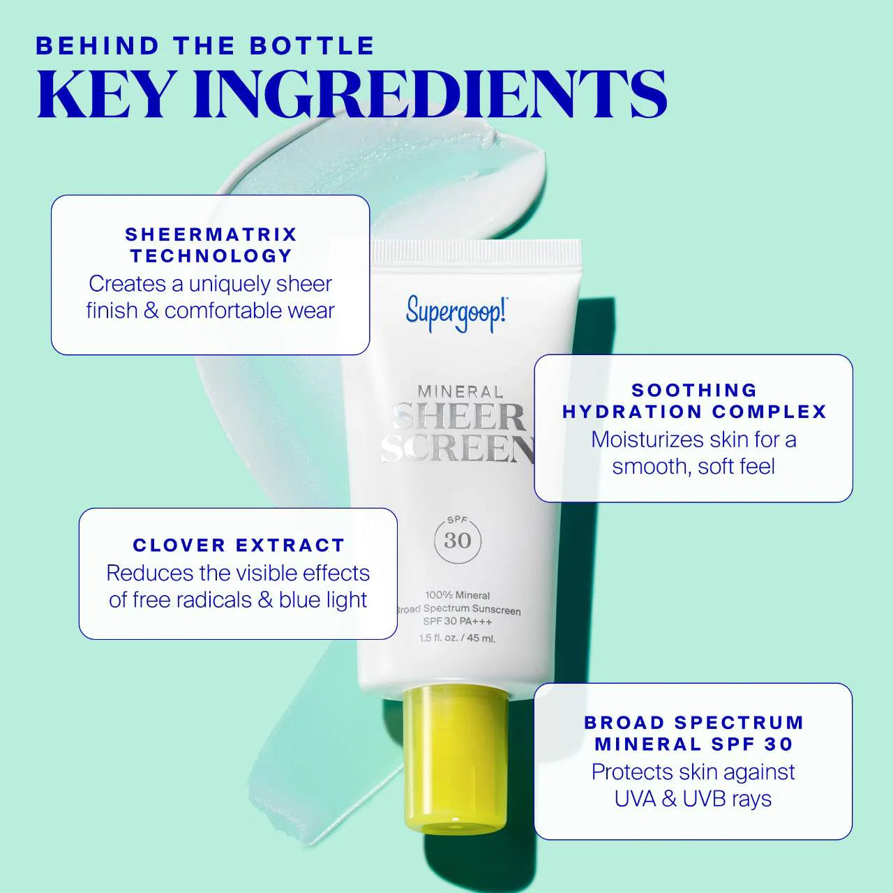 Supergoop! 100% Mineral Sheerscreen Sunscreen SPF 30 45ml