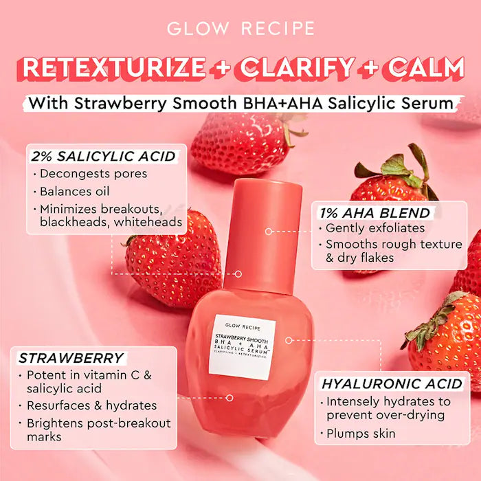 Glow Recipe Strawberry Smooth Serum 1 oz / 30mL