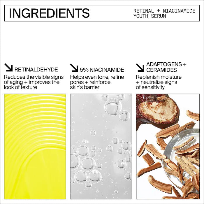 Youth To The People Retinal + Niacinamide Youth Serum 1 oz/ 30 mL