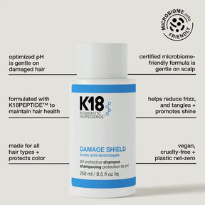 Shampoo Protector de pH DAMAGE SHIELD de K18 8.5 oz / 250 mL
