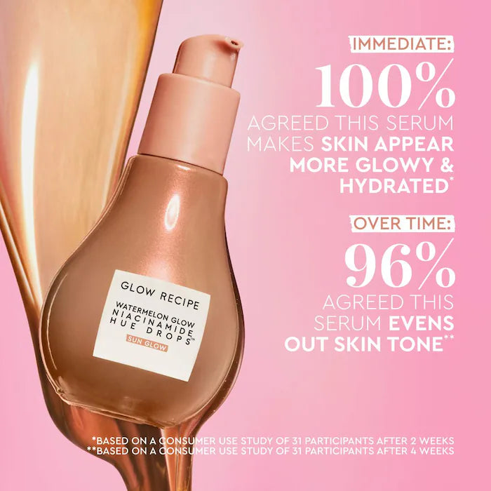 Glow Recipe Watermelon Glow Hue Drops Sun Glow Serum 1.35 oz / 40 mL