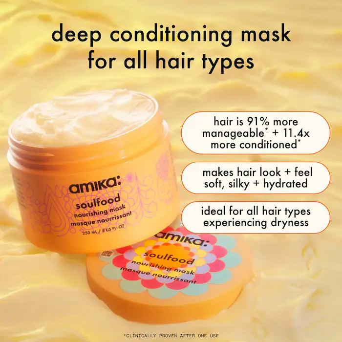 Amika Soulfood Nourishing Hair Mask 3.4 oz/ 100 mL