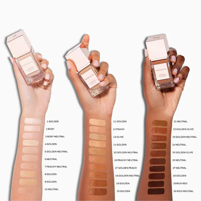 Patrick Ta Major Skin Hydra-Luxe Luminous Skin Perfecting Foundation for Natural Glow