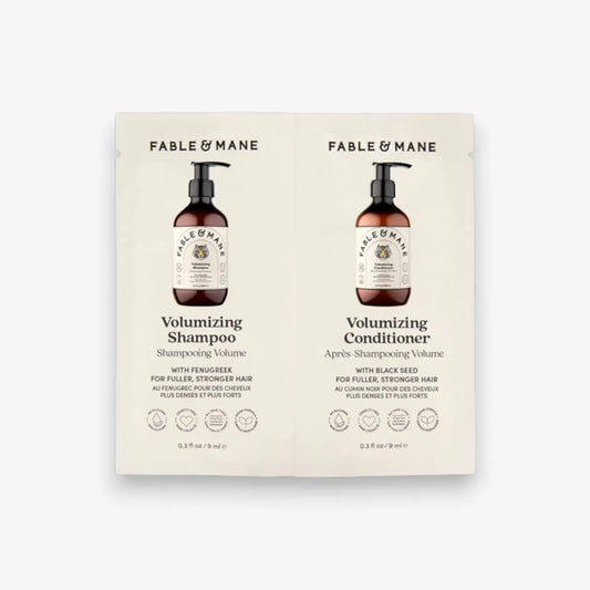 Fable & Mane Volumizing Shampoo & Conditioner Sample Packette 9ml
