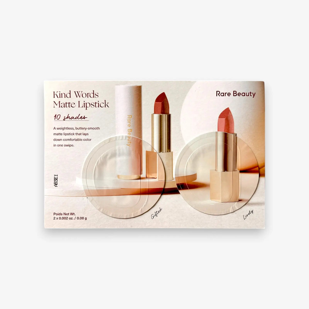 Pacote de Amostras de Blush e Iluminador da Rare Beauty 2 Tons