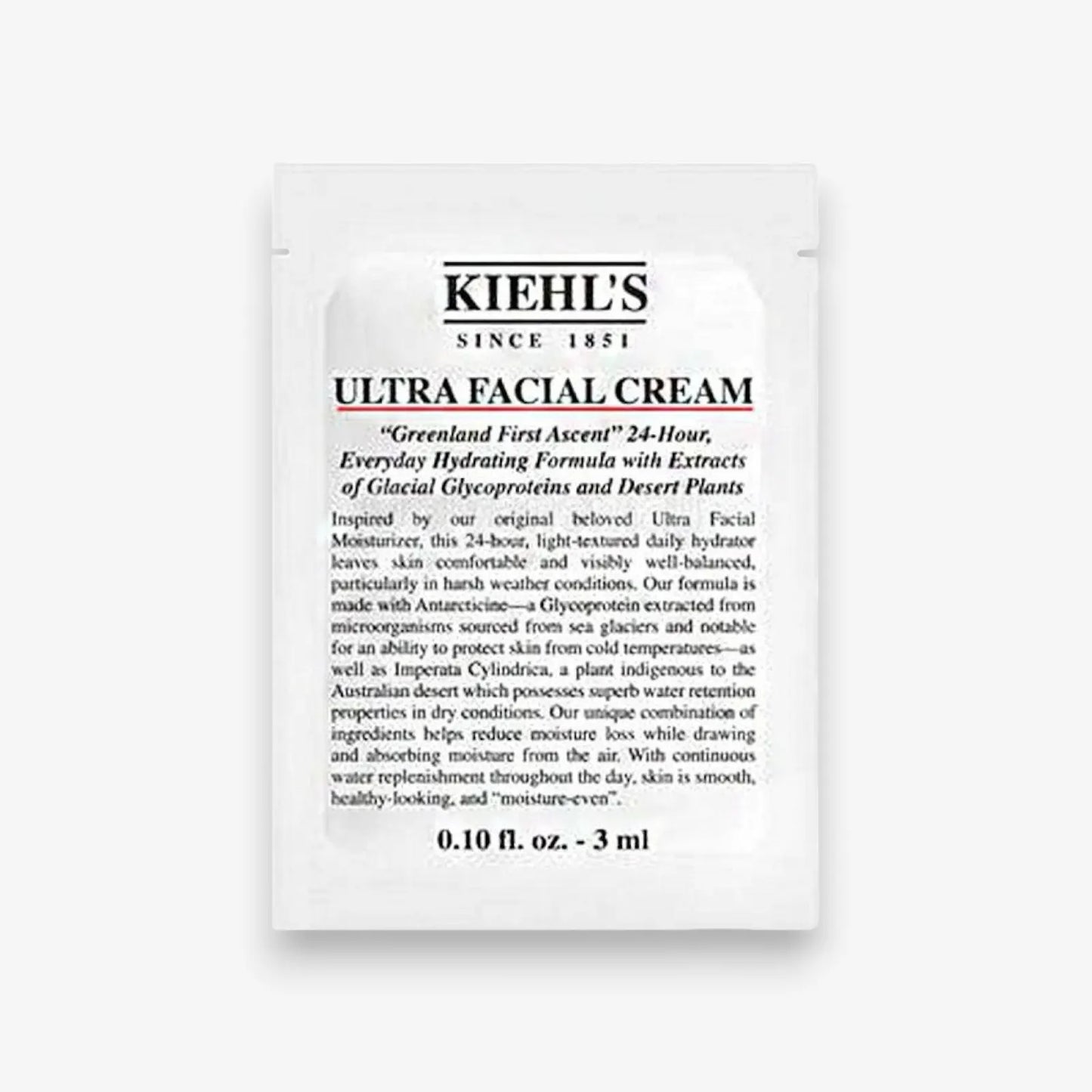 Kielh's Ultra Facial Cream Sample 3ml