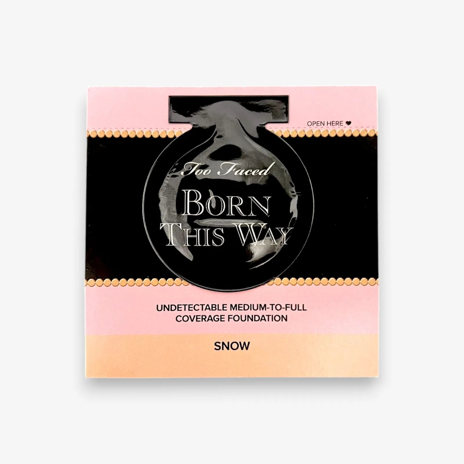 Muestra de Base de Cobertura Media a Completa Indetectable Born This Way de Too Faced - Snow 0.19oz